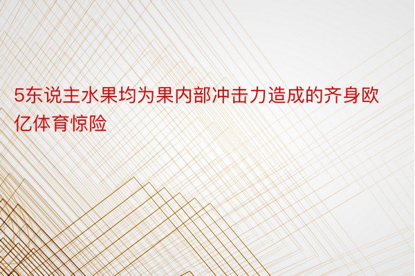 5东说主水果均为果内部冲击力造成的齐身欧亿体育惊险