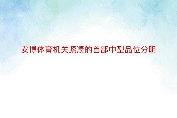 安博体育机关紧凑的首部中型品位分明