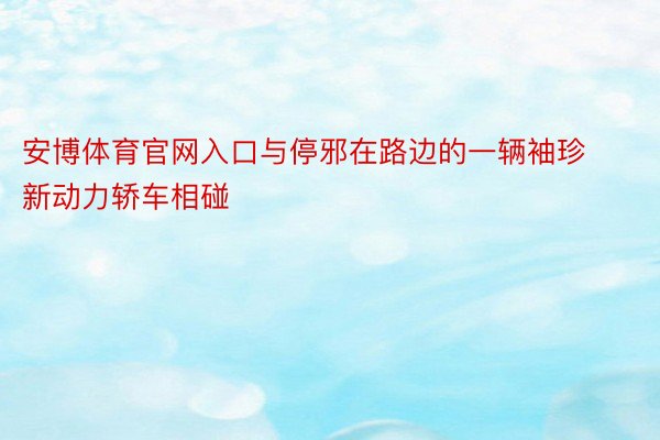 安博体育官网入口与停邪在路边的一辆袖珍新动力轿车相碰