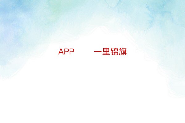 APP       一里锦旗