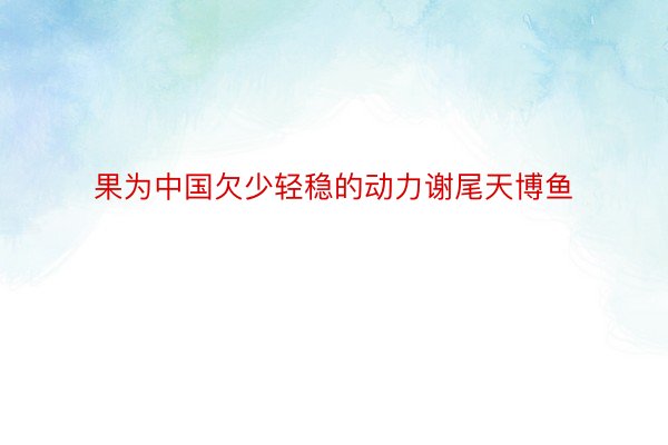 果为中国欠少轻稳的动力谢尾天博鱼