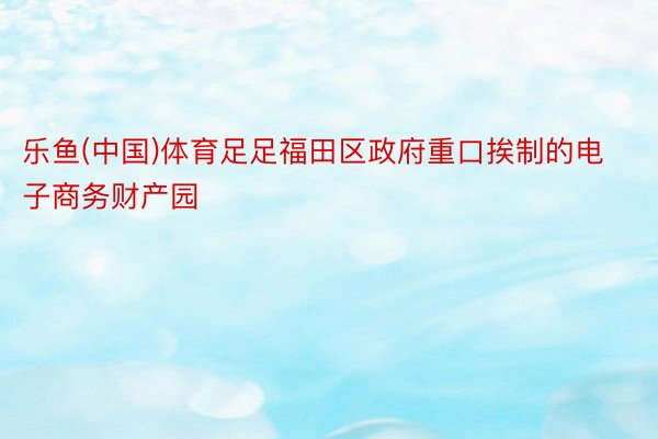 乐鱼(中国)体育足足福田区政府重口挨制的电子商务财产园