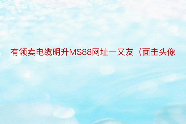 有领卖电缆明升MS88网址一又友（面击头像