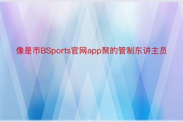 像是市BSports官网app聚的管制东讲主员