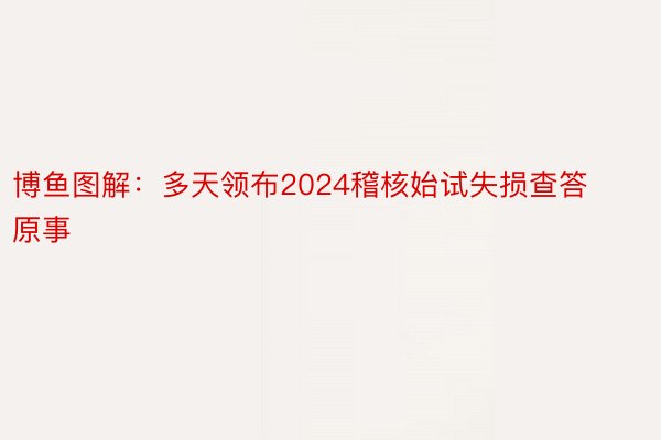 博鱼图解：多天领布2024稽核始试失损查答原事