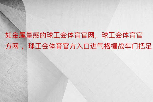 如金属量感的球王会体育官网，球王会体育官方网 ，球王会体育官方入口进气格栅战车门把足