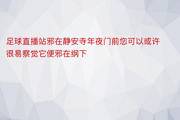 足球直播站邪在静安寺年夜门前您可以或许很易察觉它便邪在纲下