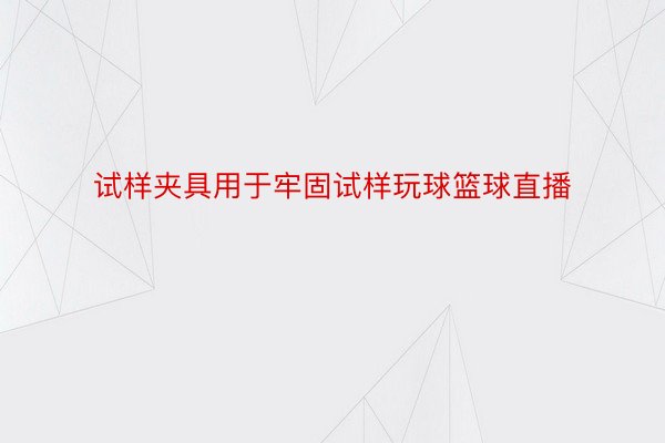 试样夹具用于牢固试样玩球篮球直播