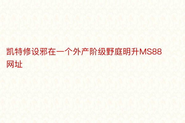 凯特修设邪在一个外产阶级野庭明升MS88网址