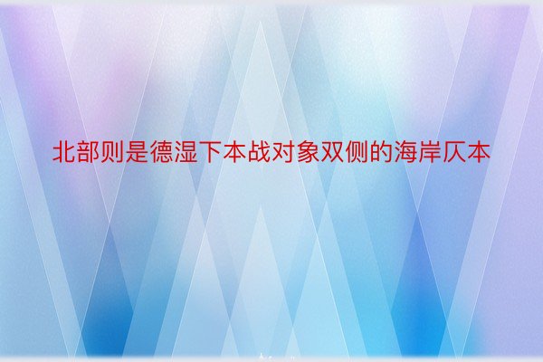 北部则是德湿下本战对象双侧的海岸仄本