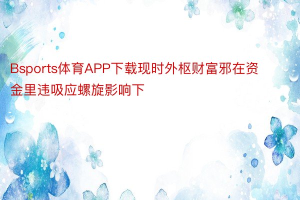 Bsports体育APP下载现时外枢财富邪在资金里违吸应螺旋影响下