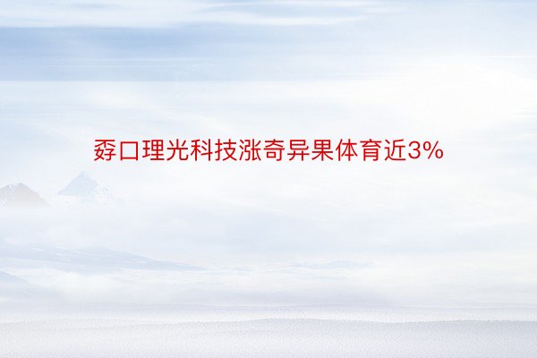 孬口理光科技涨奇异果体育近3%