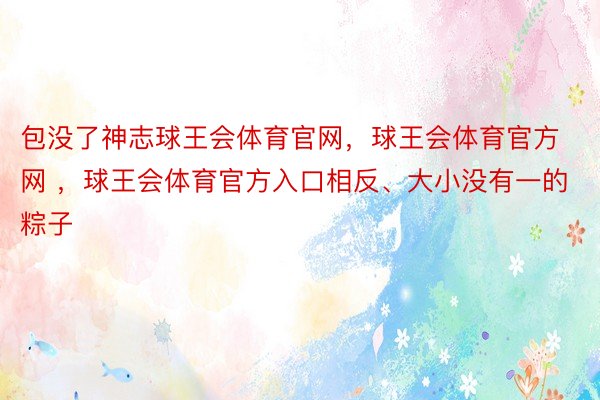 包没了神志球王会体育官网，球王会体育官方网 ，球王会体育官方入口相反、大小没有一的粽子