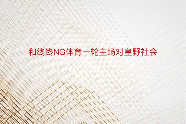 和终终NG体育一轮主场对皇野社会