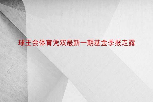 球王会体育凭双最新一期基金季报走露