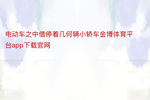 电动车之中借停着几何辆小轿车金博体育平台app下载官网