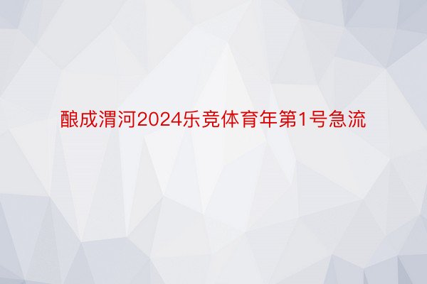 酿成渭河2024乐竞体育年第1号急流