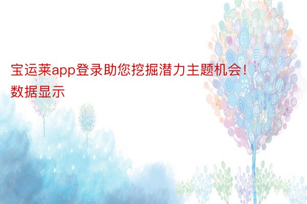 宝运莱app登录助您挖掘潜力主题机会！		　　Wind数据显示